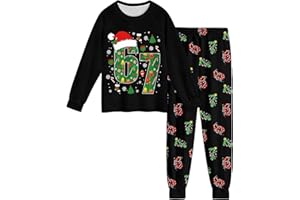 Girls Boys Christmas Outfits Cute 2 Piece Set Funny Ugly Christmas Sweater Kids Winter Clothes Sweatshirt and Joggers Pants