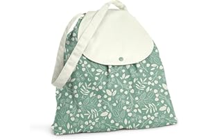 Esembly Day Bag – Reusable Wet and Dry Bag Made From Recycled Fabric With Dual Waterproof Compartments for Cloth Diapers, Swimsuits, Toiletries, and Snacks - Botany