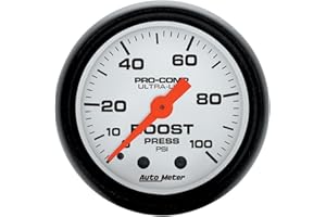 Auto Meter 5706 Phantom 2-1/16" 0-100 PSI Mechanical Boost Gauge
