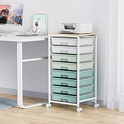 Rolling Storage Utility Cart Organizers with 8
