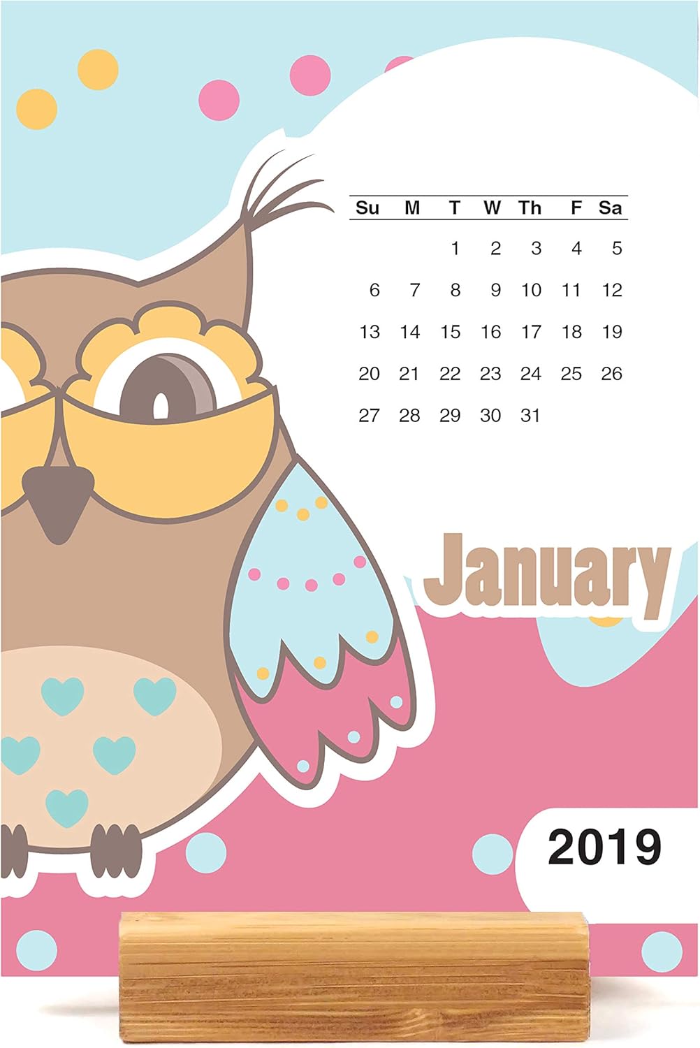 Best owl 2018 desk calendar