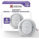 Kidde Smoke Detector, AA Battery Powered, LED Warning Light Indicators, 1 Pack, White, 30CUAR