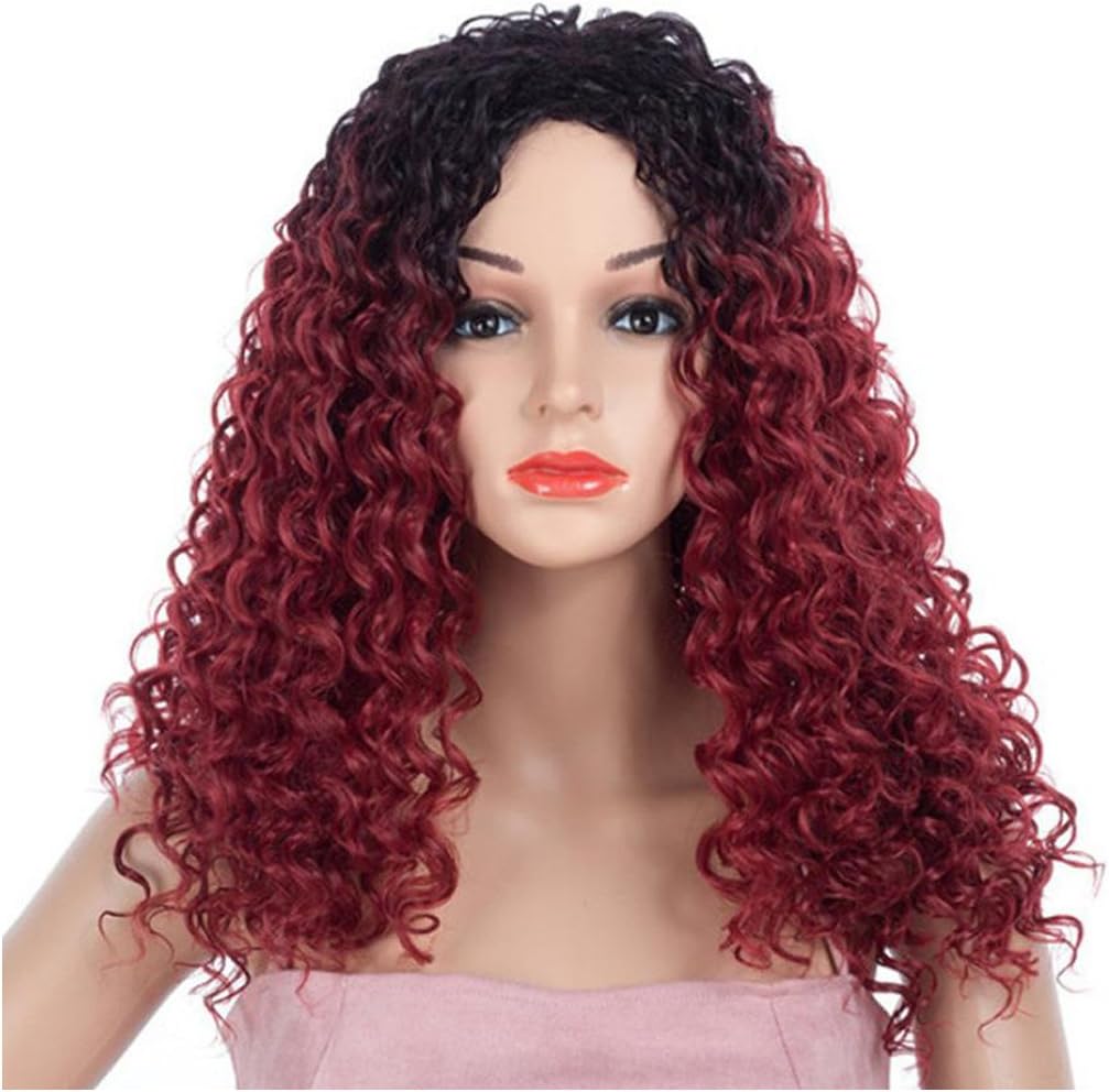 Amazon Com Inkach Curly Short Wigs Black Womens Synthetic Ombre