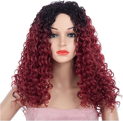 Amazon Com Inkach Curly Short Wigs Black Womens Synthetic Ombre