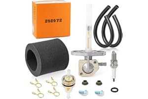 ZOZOYE Fuel Valve Petcock Tank Switch + Air Filter foam + Spark Plug For HONDA XR80R XR100R CRF80F CRF100F 1985-2013