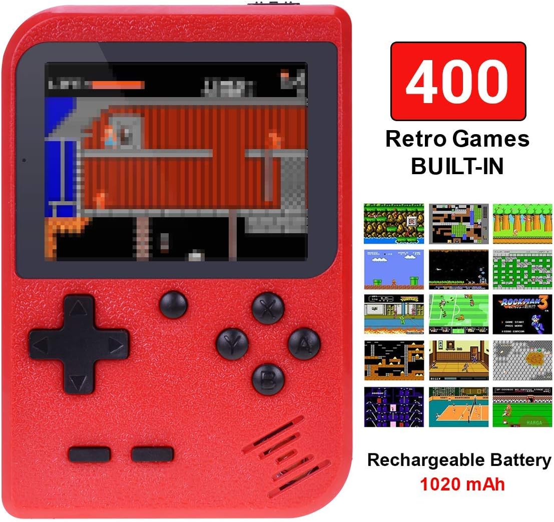 TAPDRA Handheld Game Machine, Retro Game with 400 Classic Games 3.0 inch Screen Portable Game Controller, Good Gifts for Kids, Xmas Gift: Toys & Games