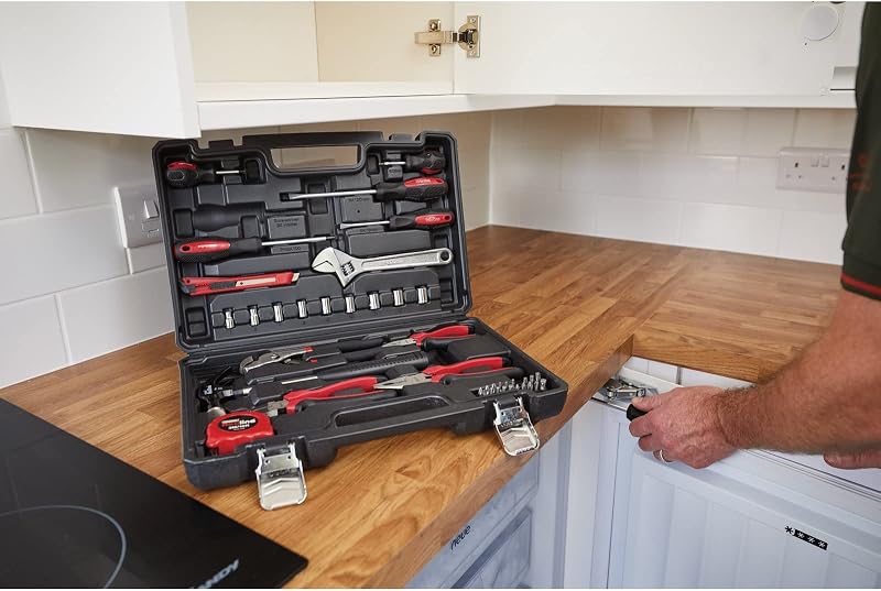 70382 Redline Tool Kit (43 pezzi) DIY Toolkit, rosso e nero, taglia unica