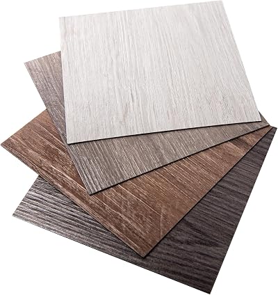 Art3d Peel and Stick Vinyl Floor Tiles 6x6 inch Wood Plank Waterproof Sample 4