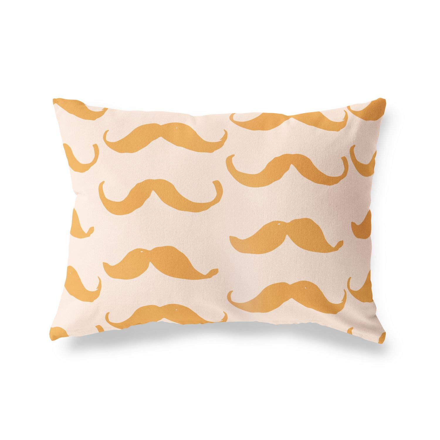 BonaMaison Decorative Cushion Cover, Orange-Off White Throw Pillow Covers, Home Decorative Pillowcases for Livingroom, Sofa, Bedroom, Size: 45X60 Cm - Designed and Manufactured in Turkey