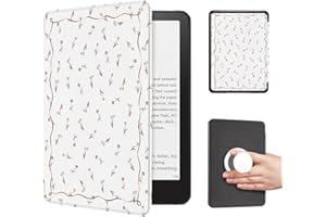 CoBak Cute Case with Fold-Back Magnetic Cover for 7" Kindle Paperwhite 12th Gen 2024 and Colorsoft - for PopSockets Grip, Com