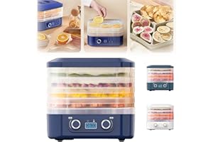 ASAINT Freeze Dryer Machine for Home with 5 Trays, Freeze Dryer Digital Adjustable Timer & Temperature Control for Fruits, Meat, Vegetables, Candy & Snacks (Blue（five layers）)