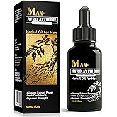 Max+ Afro Ayiti Oil for Men, Natural Herbal Extra Strength Care Oil, Male-Specific Body Massage Oil with A Non-Greasy Formula that Quickly Absorbs, Enhances Vitality