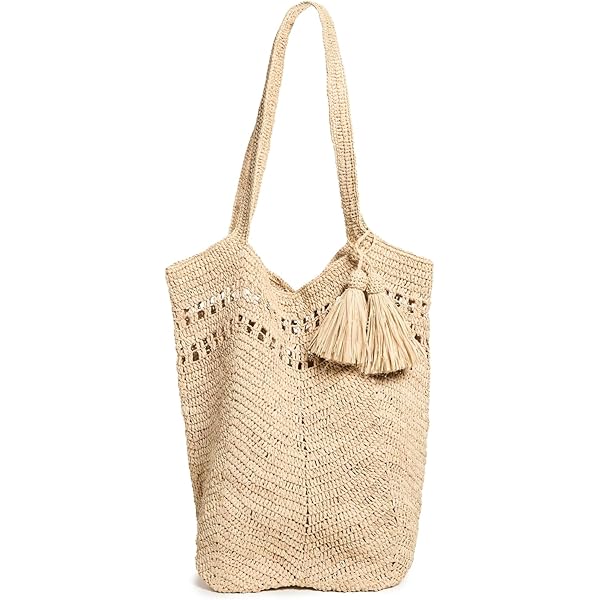 L*Space LSPACE Women's Moonlight Jute Bag, Natural, Tan, O/S