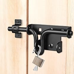 HTHOOOOOME Heavy Duty Slide Bolt Gate Latch with
