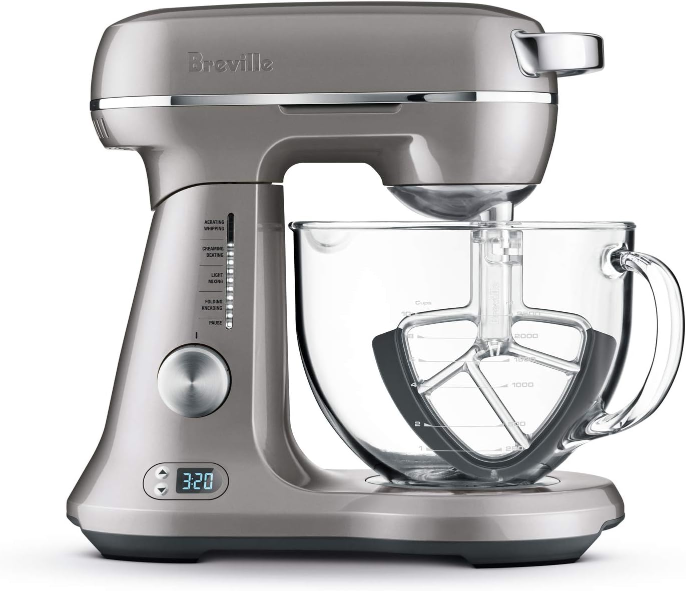 Breville Single Bowl Mixer, Silver, BEM823SHY Kitchen