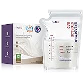 Nuliie 300 Pcs Breastmilk Storage Bags, 8 OZ Breast Milk Storing Bags, BPA-Free, Milk Storage Bags with Pour Spout for Breast