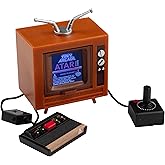 Tiny Arcade Atari 2600 3.5" Mini Retro Game - Playable Console & TV w/ Real Gameplay & Sound-10 Classic Video Games: Pac-Man, Breakout, &More(Ages 8+)