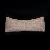 Buckwheat Neck Support Pillow Cervical Neck Cylinder Bolster Pillow,Buckwheat Hulls Adjustable Roll Pillow,Neck Pain Relief for Back and Side Sleepers Round Pillows for Lunch Break Brown, 6*15 inch