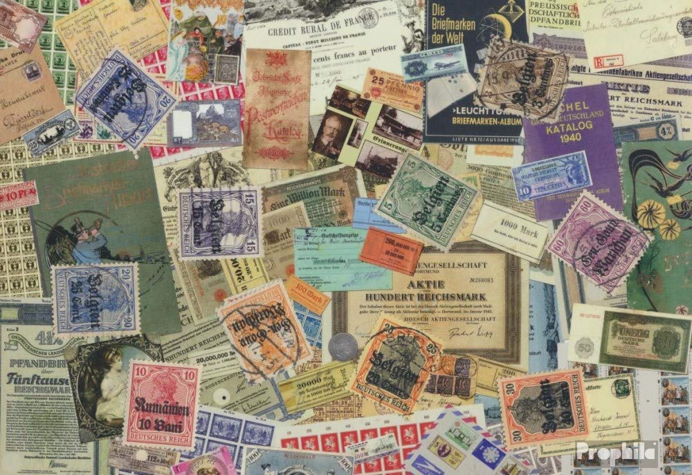 Prophila Collection German. Cast in 1. War 10 various stamps (Stamps for collectors)