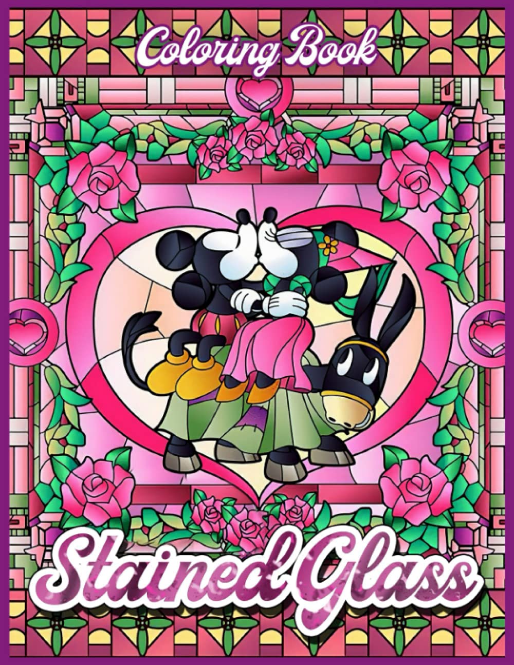 Stained Glass Coloring Book: A Stunning Coloring Book With ...