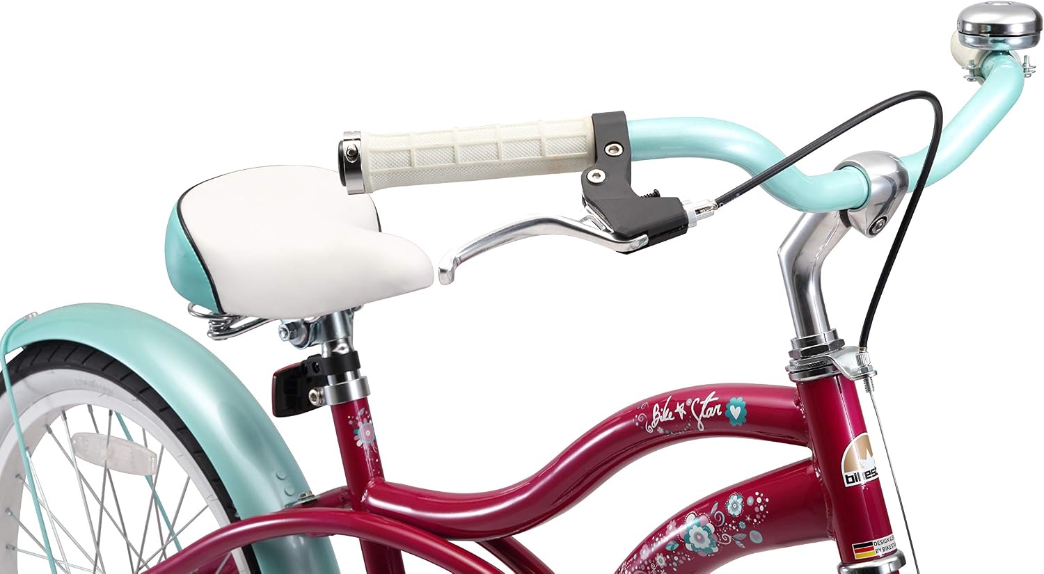 BIKESTAR Bicicletta Bambini 6-7 Anni Bici Bambino Bambina 20 Pollici Freno  a Pattino e Freno a retropedale 20“ Cruiser Edition Biciclette e tricicli  urban-earth.co.uk