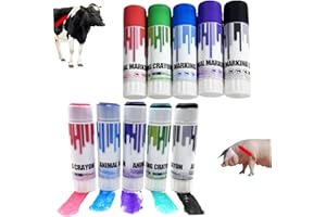 Livestock, 8PCS Markers, Livestock Crayon Markers 4 Colors High Visibility Marker Animal Identification Prod for Cow, Goat