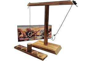 XBHH Ring Toss Game for Kids and Adults, Large Base Hook and Ring Game, Family-Friendly Indoor Holiday Fun or Outdoor Patio Games, White Elephant Gifts