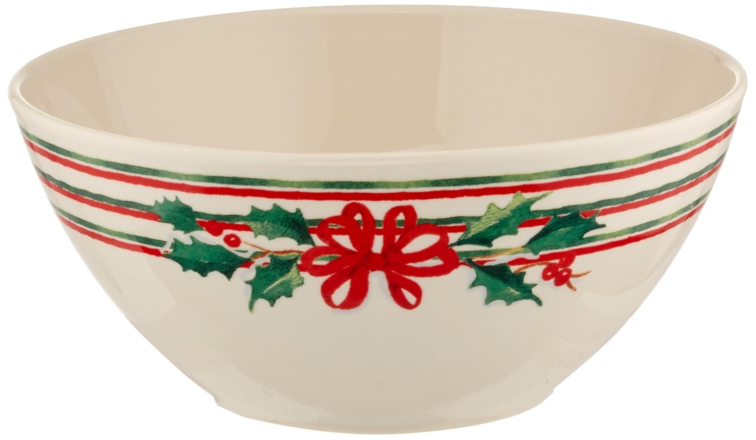 Lenox Gingerbread Striped Bowl, 7"