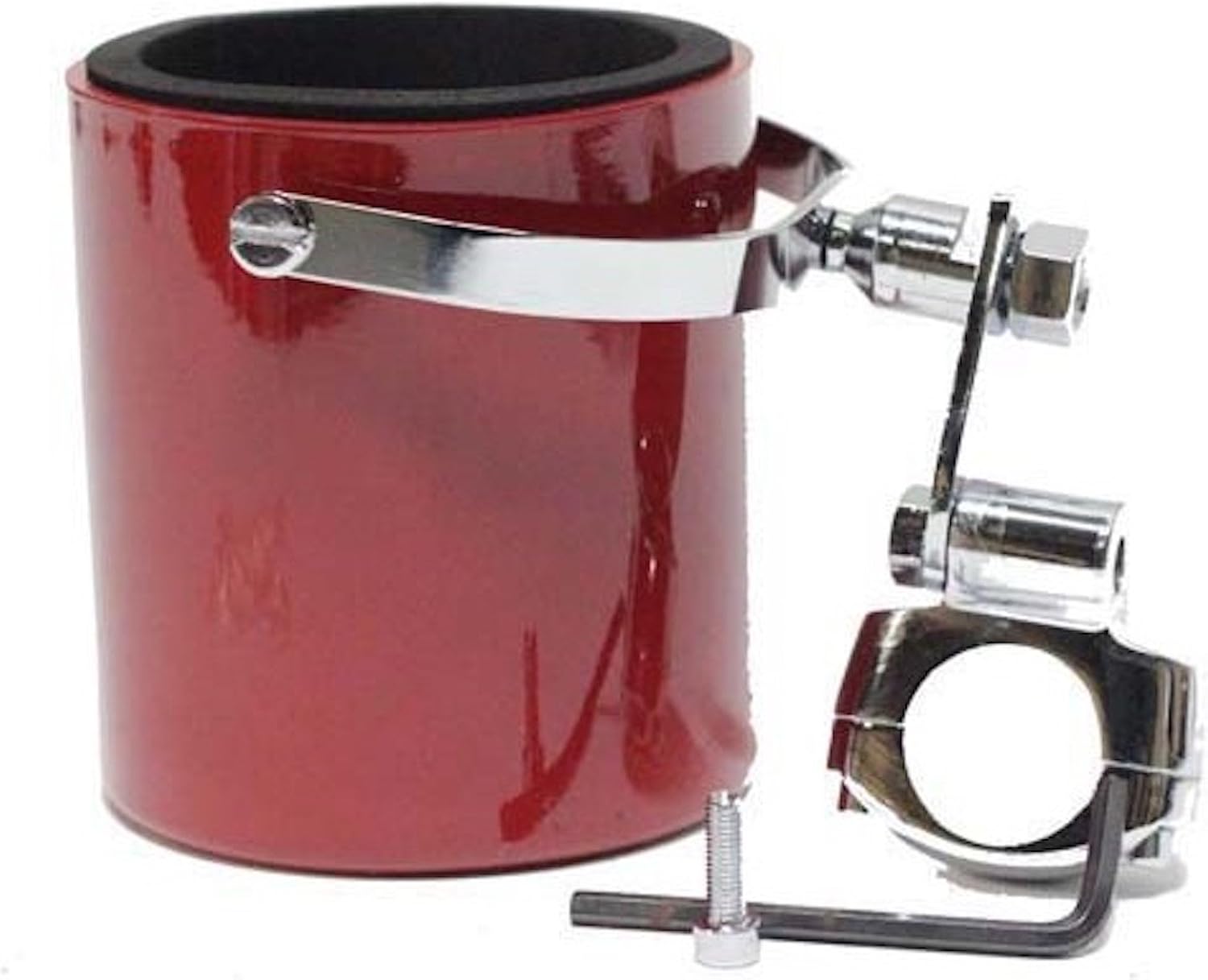 Burgundy Motorcycle Cup Holder With Foam Cup Insert Clothing