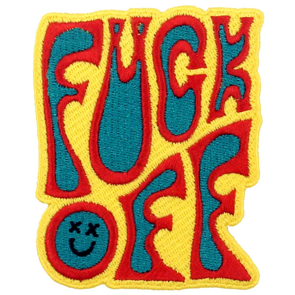 ZEGIN F*ck Off Patch Embroidered Applique Badge Iron On Sew On Emblem