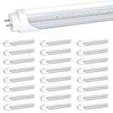 Nimgoti 25-Pack T8 LED Bulbs 4 Foot, 24W 3200LM