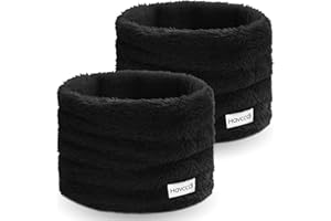 Havccdi Kids Fleece Neck Warmer Gaiter, Winter Velvet Face Cover Scarf for Boys Girls Double-Layer Ski Mask for Cold Weather