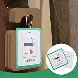 Tinshow 20 Pack DL7 Fire Safety Labels Green 9x9 cm Upholstery view 5