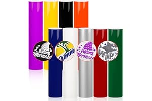 Gatichetta Heat Transfer Vinyl Sheets 9-Sheet / 10" x 12" 3D Puff Iron on Vinyl Pack Heat Press Foaming HTV Vinyl Bundles for T-Shirts, Fabris, DIY Designs