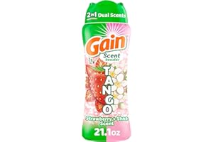 Gain Tango 2-in-1 Laundry Scent Booster Beads, Strawberry and Shea Scent, 21.1 oz, Laundry Beads with Dual Scents Plus All Day Freshness