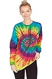 DARESAY Long Sleeve Tie Dye Aesthetic Clothes, Multi-Size Shirt, Sun Protection Shirts for Men, Women Boys, Girls, Teen, Flag