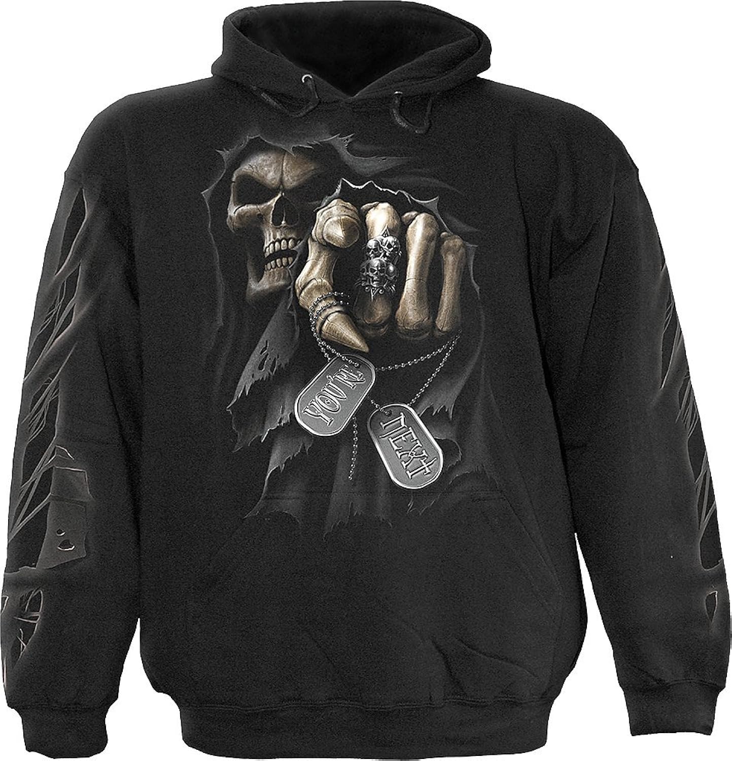 Spiral Mens YOU'RE NEXT Hoody Black Awesome Skulls