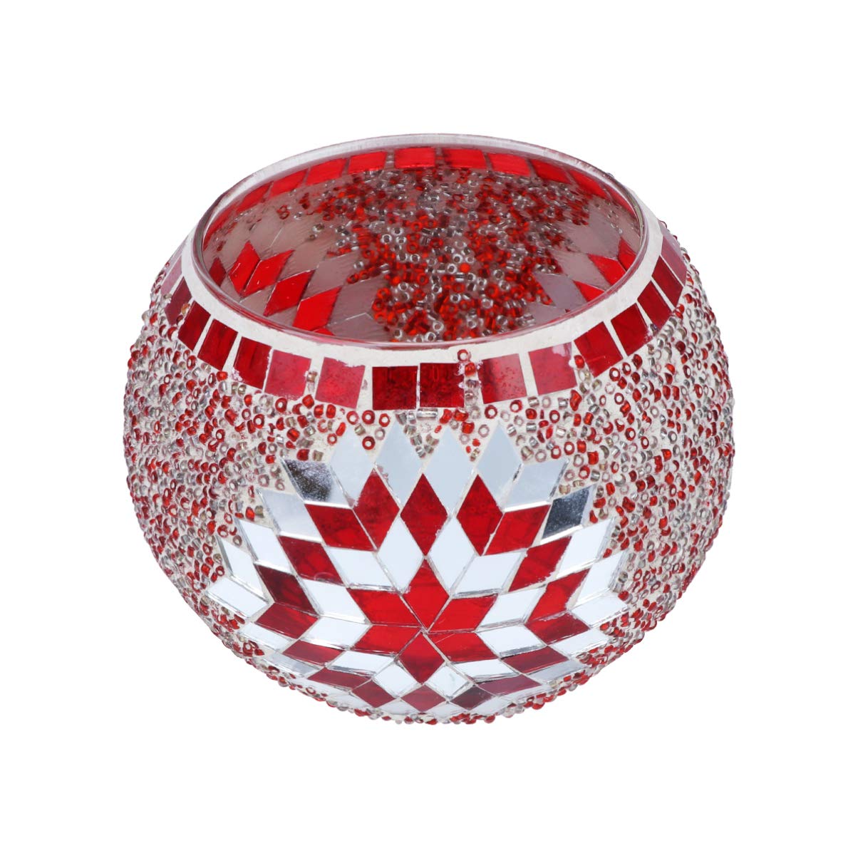 ibasenice Glass Candleholder - Candleholder European Style boho Tea Light Holder Candlestick for Wedding Party Dinner Bar Restaurant Home Decor