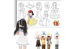 MAGIDOVE Children Drawing Paper Roll 120in Kids Drawing Paper Roll DIY Painting Coloring Filling Roll of Paper Kids Art Educational Coloring Book for Class