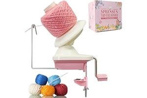 SPEENSUN Yarn Winder for Crocheting, Yarn Ball Winder, Easy-to-Install Efficient Yarn Spinner Make 3.5 OZ Cake, Robust ABS and Lower Noise, for Crochet and Knitting Lover for Yarns Below Size 5