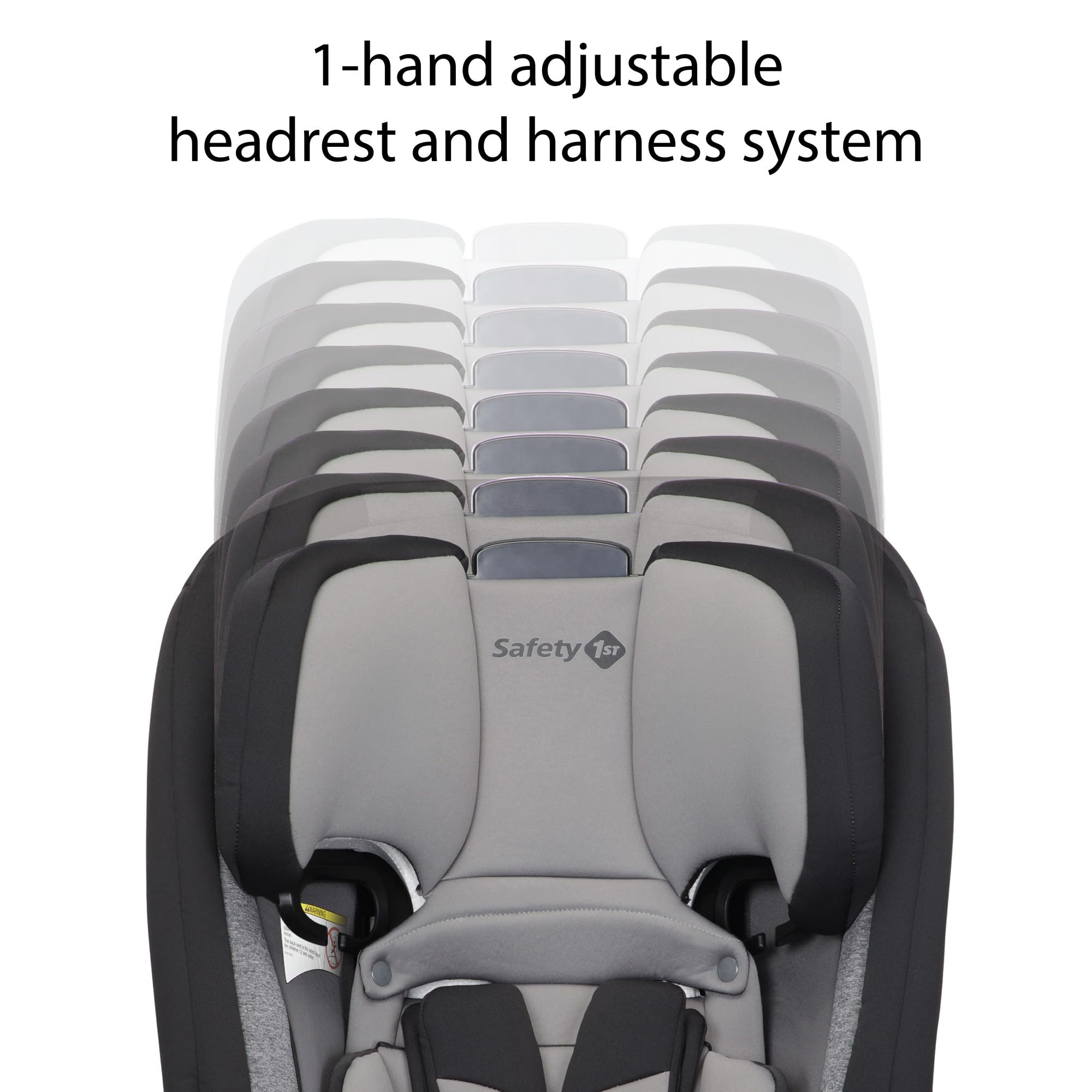 Safety 1st Convertible Car Seat, Convert from Rear to Forward Facing and Belt-Positioning Booster, Dunes Edge, From Birth to Age 10, TriMate