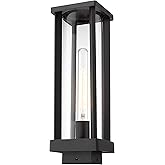 Z-Lite 1 Light Outdoor Post Mount Fixture 586PHMS-BK