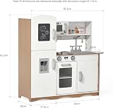 Kidoz Signature Kids Wooden Kitchen Large Playset White Kitchen view 4