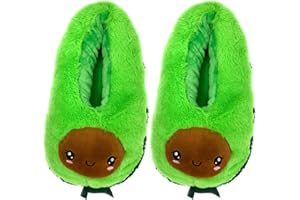 ooohyeah Kids Fuzzy Funny Animal Slippers, Cute Non-Slip Winter Warm House Shoes for Boys & Girls, Shoe Size 1-4