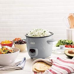 Dash DRCM200RMGY04 Mini Rice Cooker Steamer with