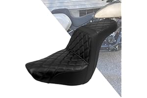 HDBUBALUS Motorcycle 2-Up Seat Driver Passenger One-Piece Seat Fit For Harley Low Rider Low Rider S ST FXLR FXLRST 2018-up