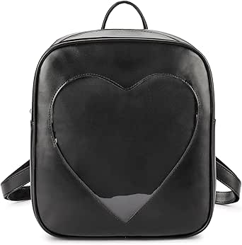 transparent heart backpack