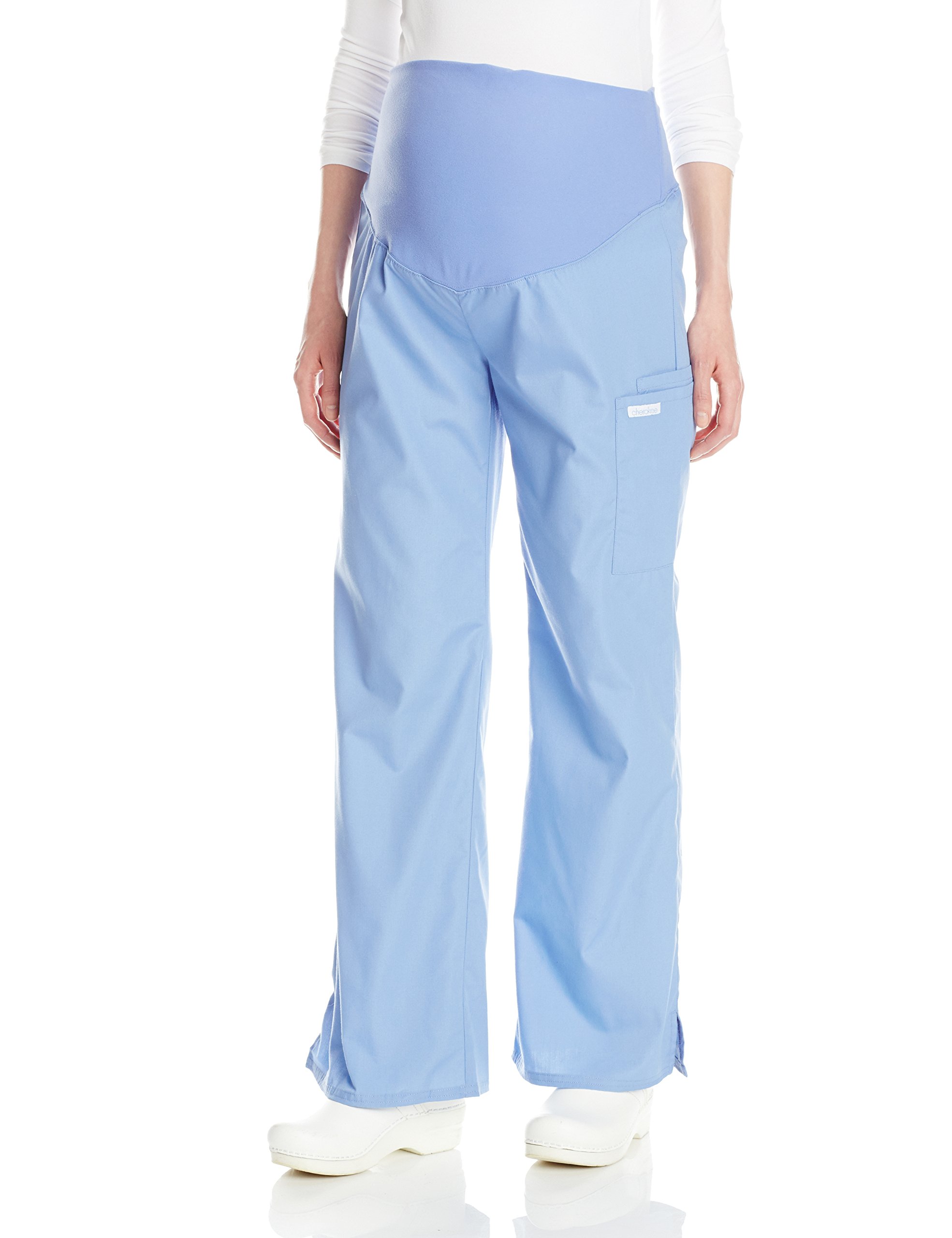 Galleon Cherokee Women S Maternity Elastic Waist Scrubs Pant