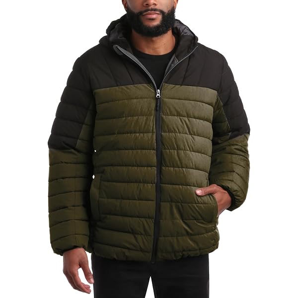 Timberland Men's Synthetic Insulated Puffer Jacket, Black Forest