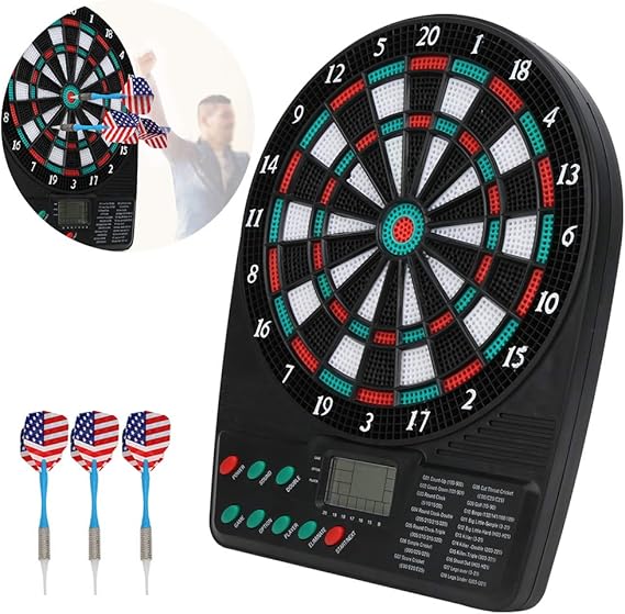 Electronic Dart Board Set, Automatic Scoring Electronic Dart Soft Dart